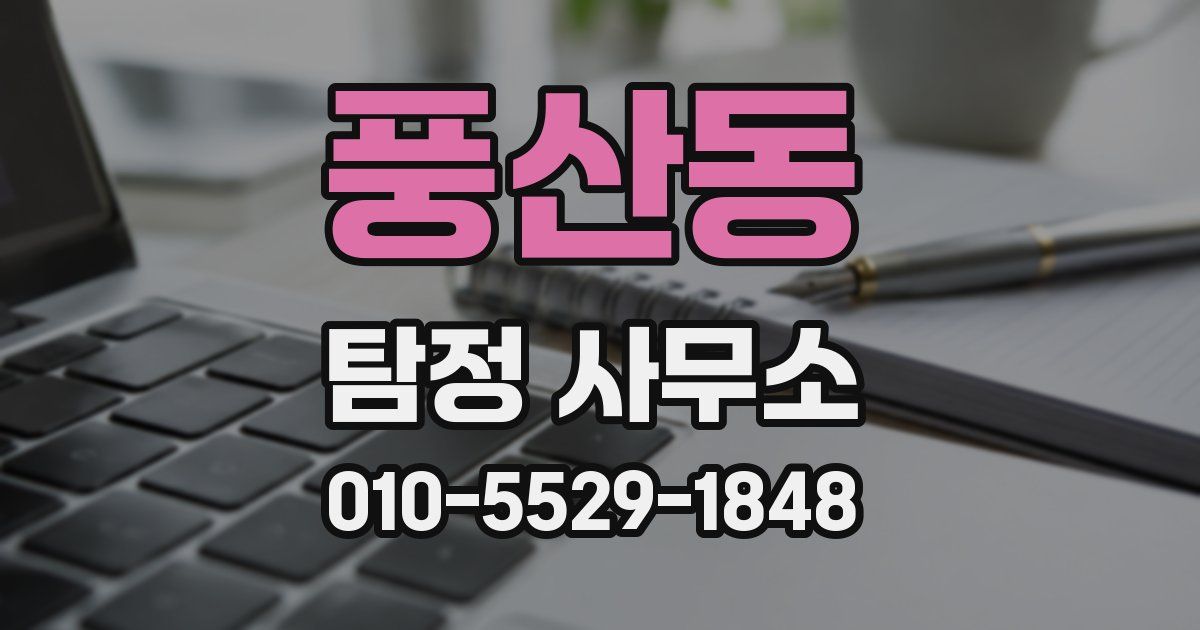 풍산동 탐정 사무소