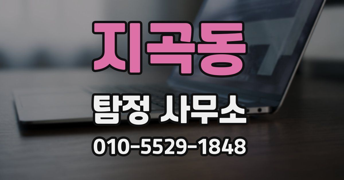 지곡동 탐정 사무소