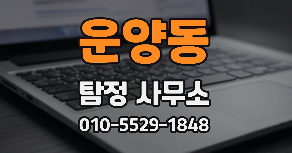 운양동 탐정 사무소