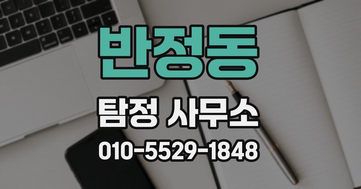 반정동 탐정 사무소