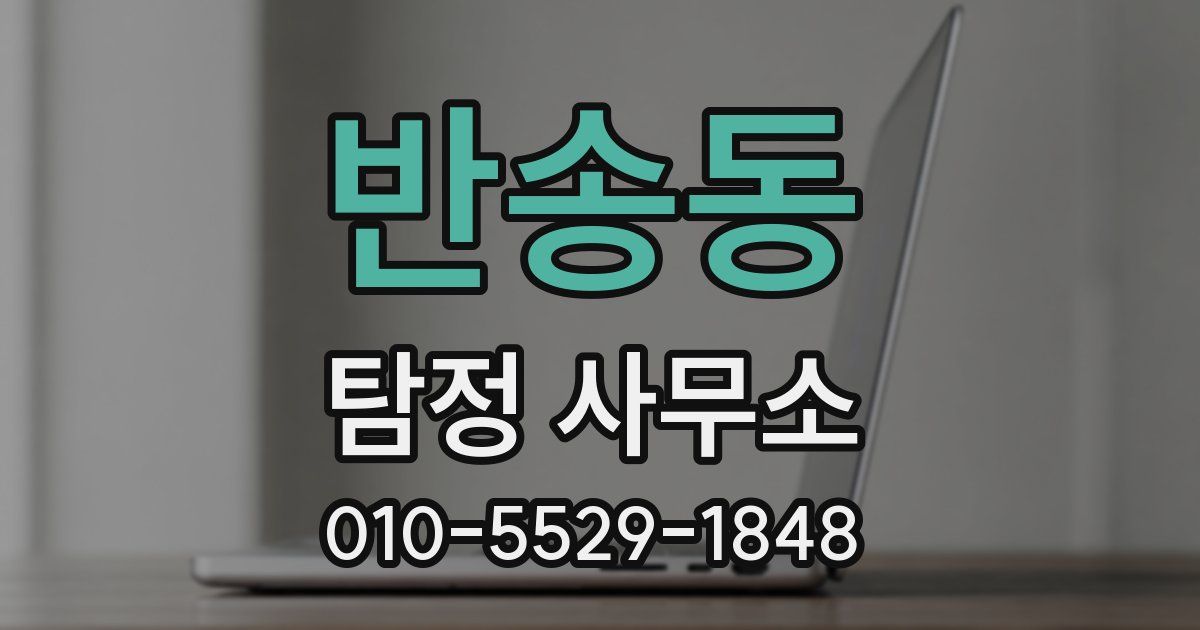 반송동 탐정 사무소