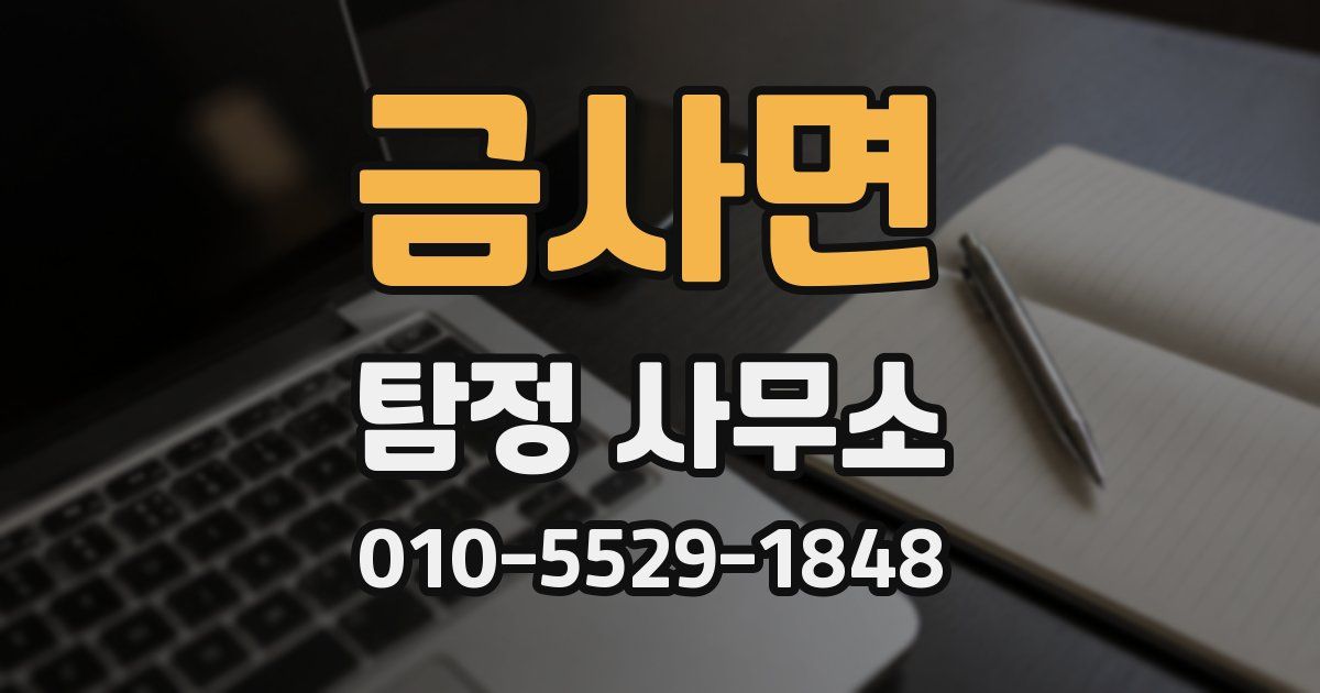 금사면 탐정 사무소