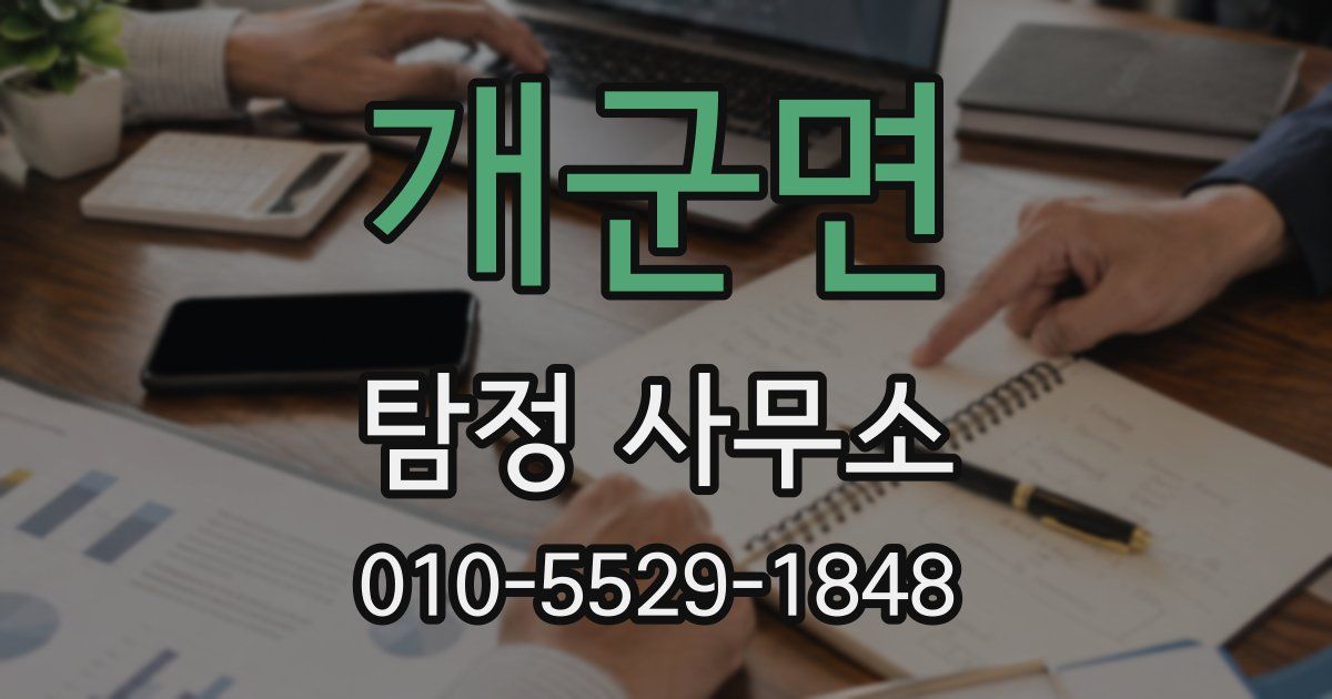 개군면 탐정 사무소