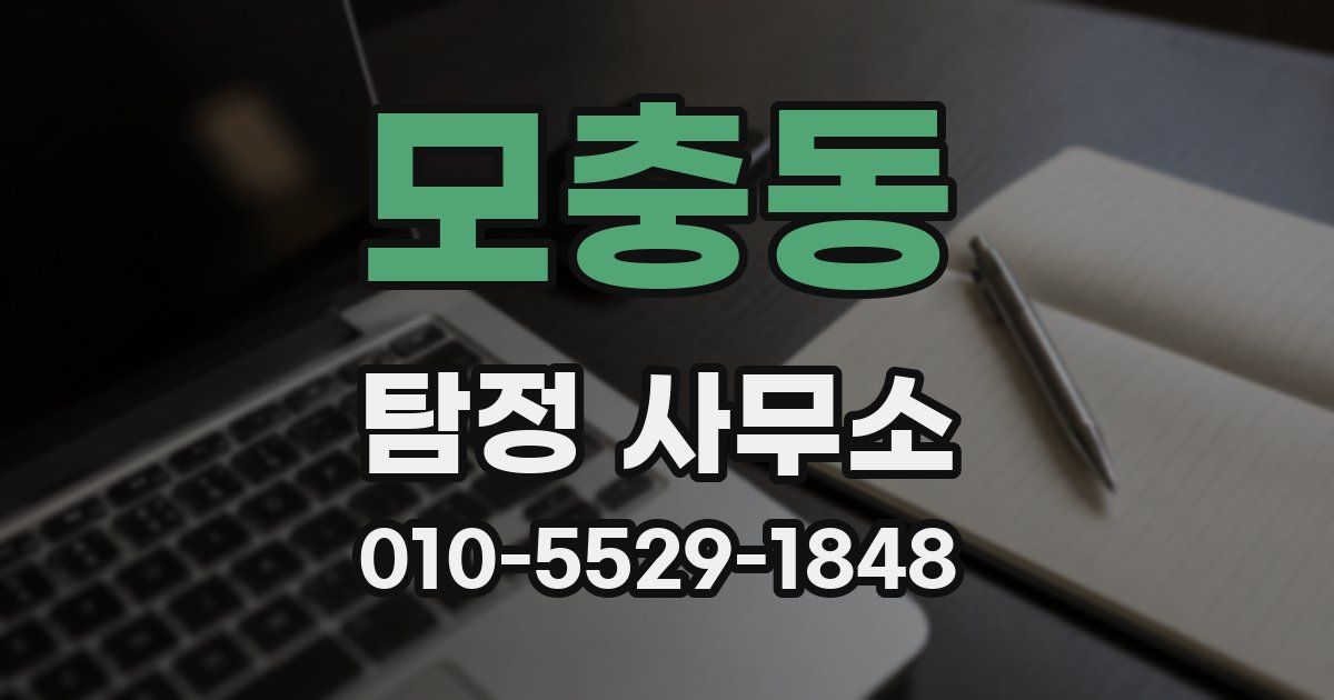 모충동 탐정 사무소