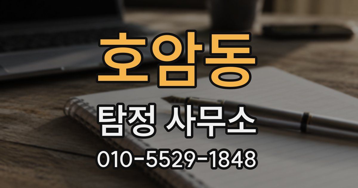 호암동 탐정 사무소