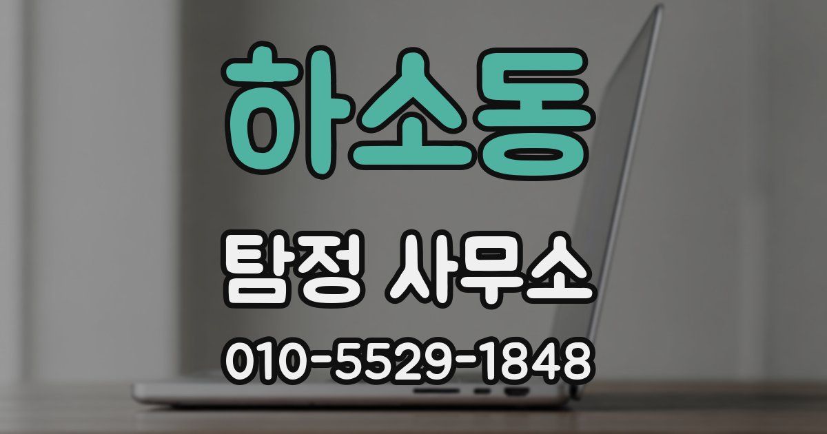 하소동 탐정 사무소