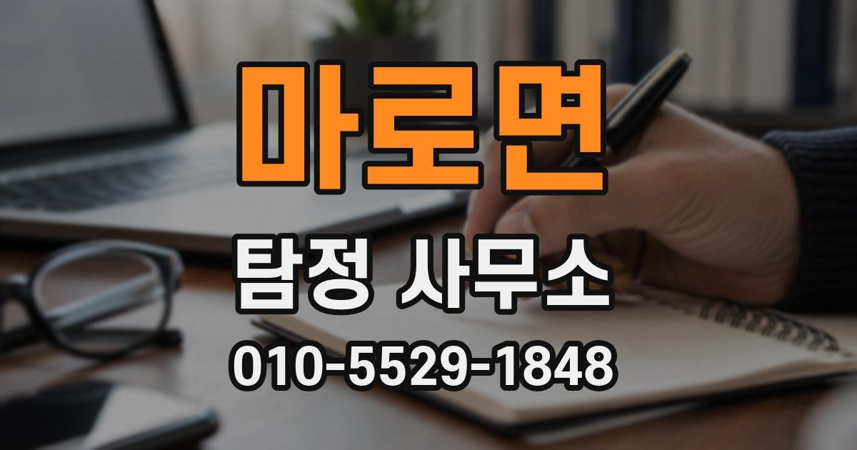 마로면 탐정 사무소
