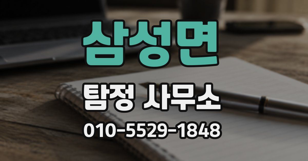 삼성면 탐정 사무소