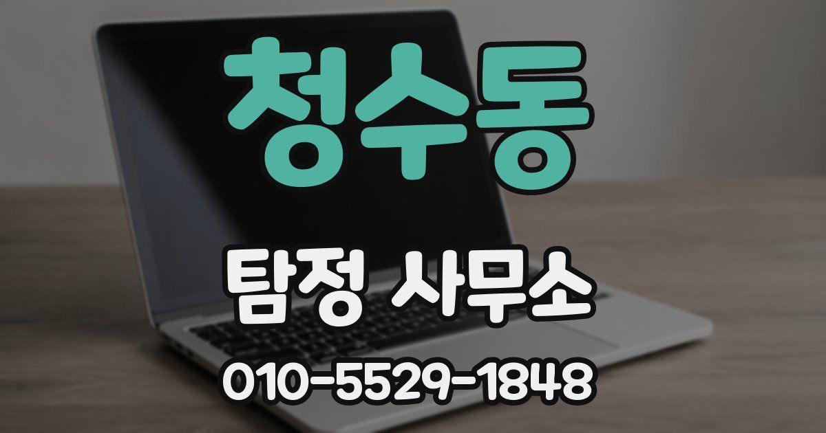 청수동 탐정 사무소