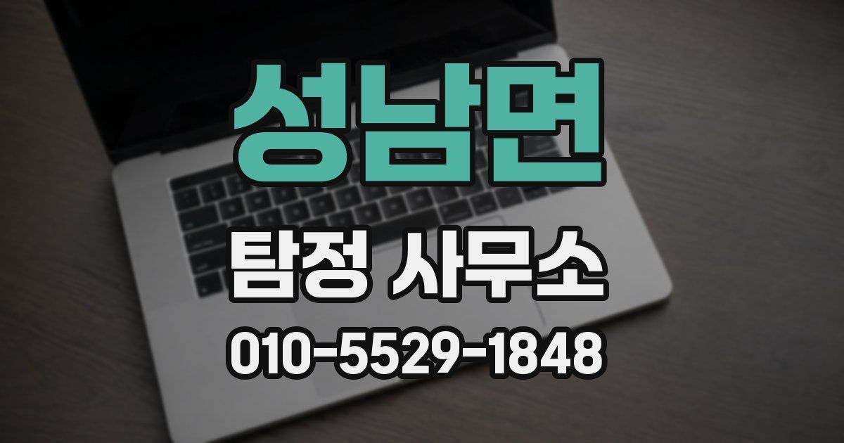 성남면 탐정 사무소
