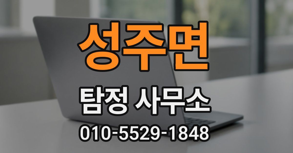 성주면 탐정 사무소