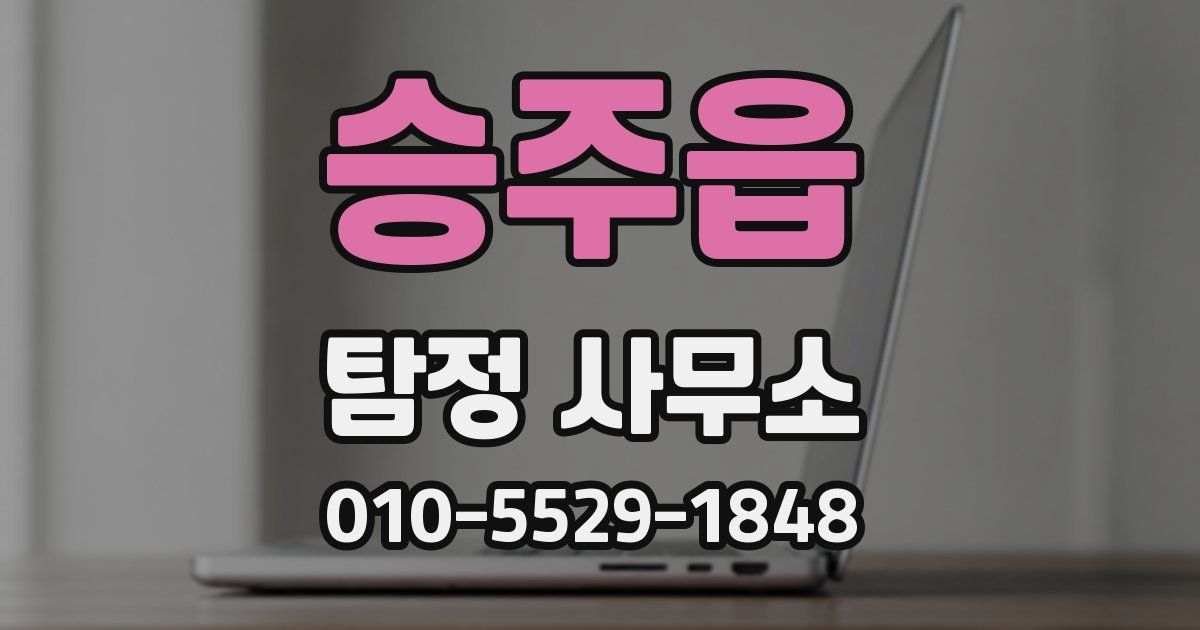 승주읍 탐정 사무소