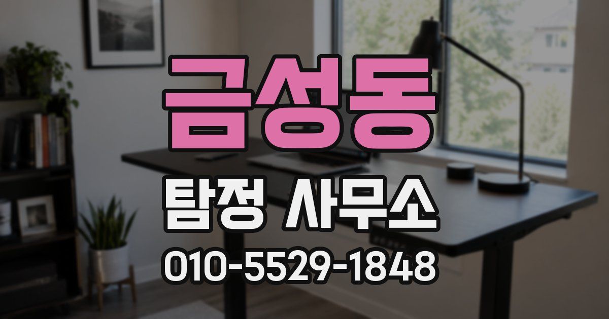 금성동 탐정 사무소