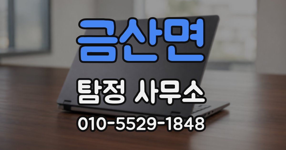 금산면 탐정 사무소