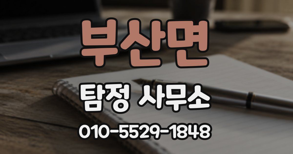 부산면 탐정 사무소