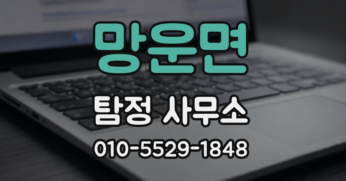 망운면 탐정 사무소