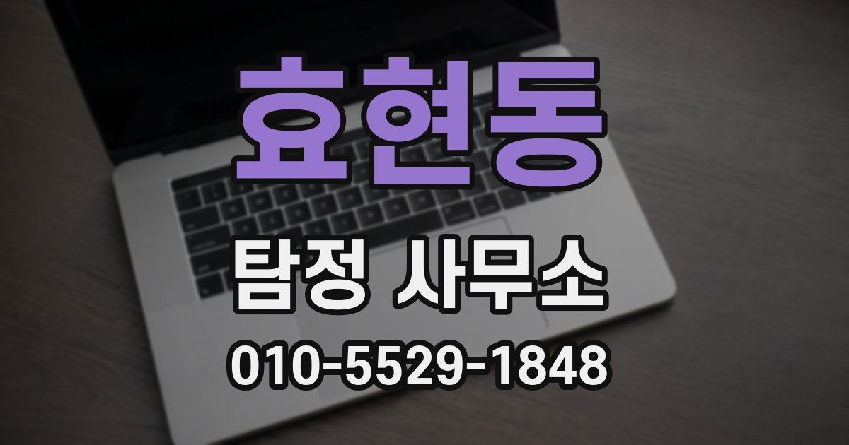 효현동 탐정 사무소