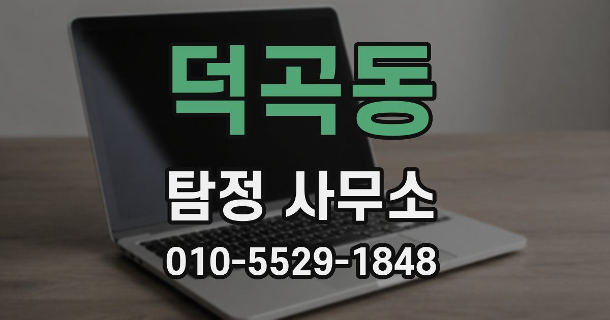 덕곡동 탐정 사무소