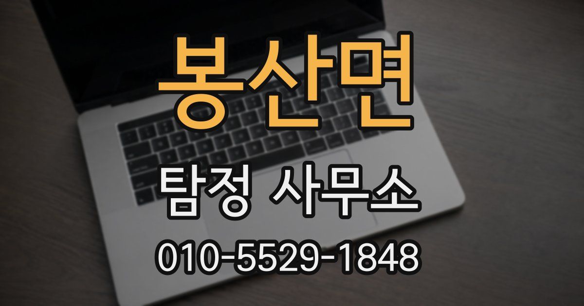 봉산면 탐정 사무소