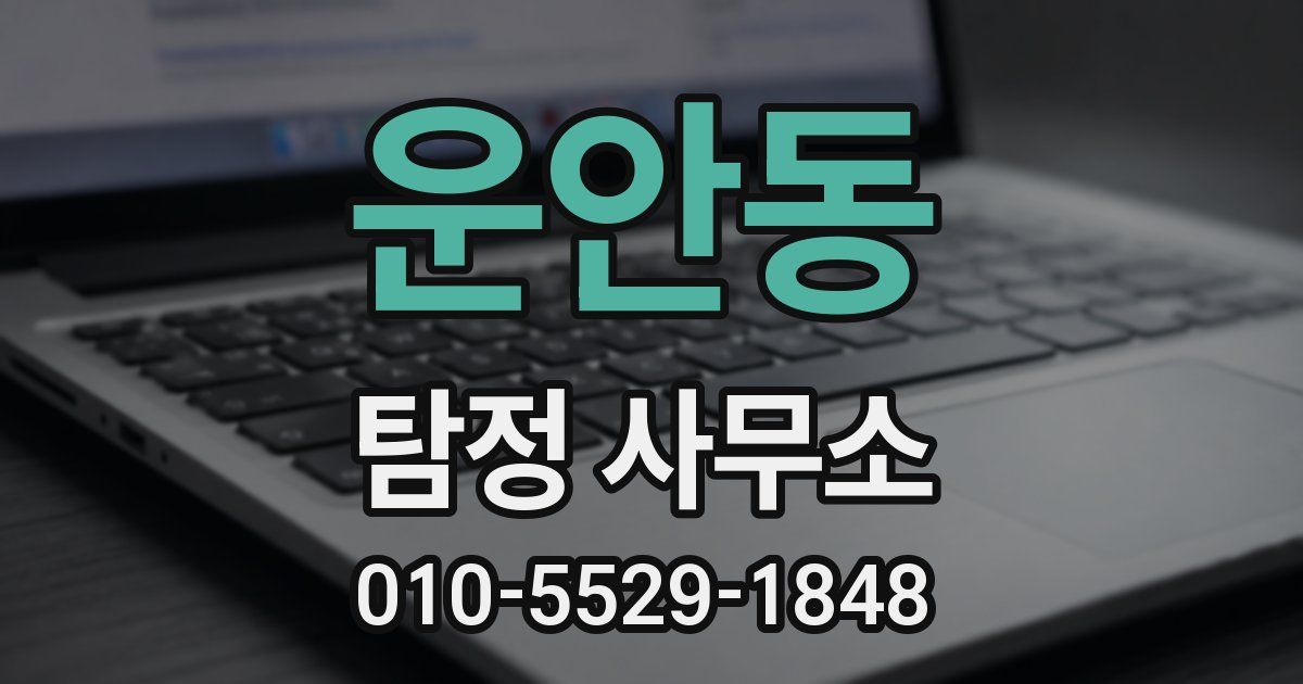 운안동 탐정 사무소