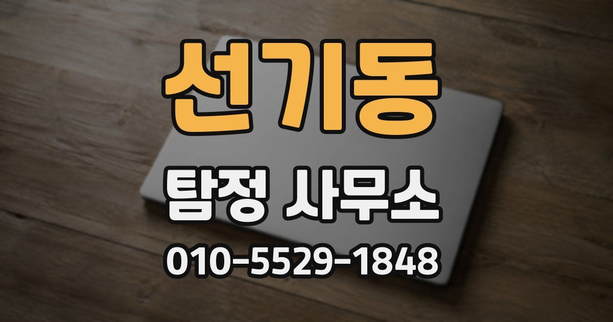 선기동 탐정 사무소