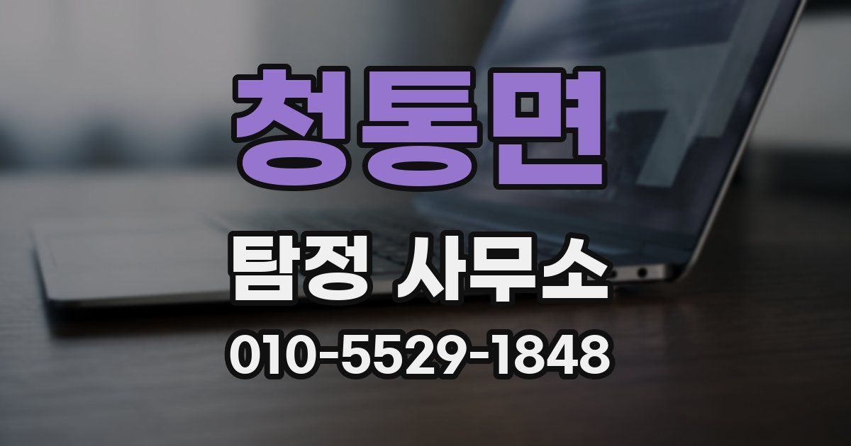 청통면 탐정 사무소
