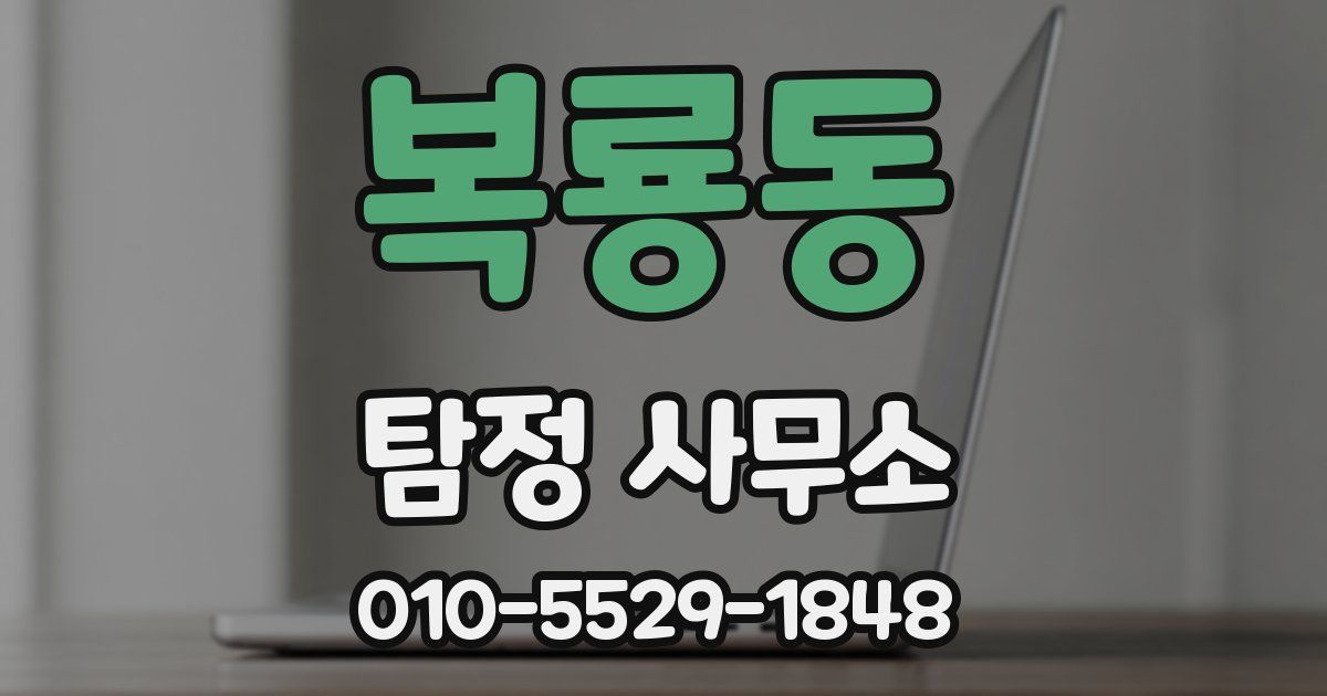 복룡동 탐정 사무소