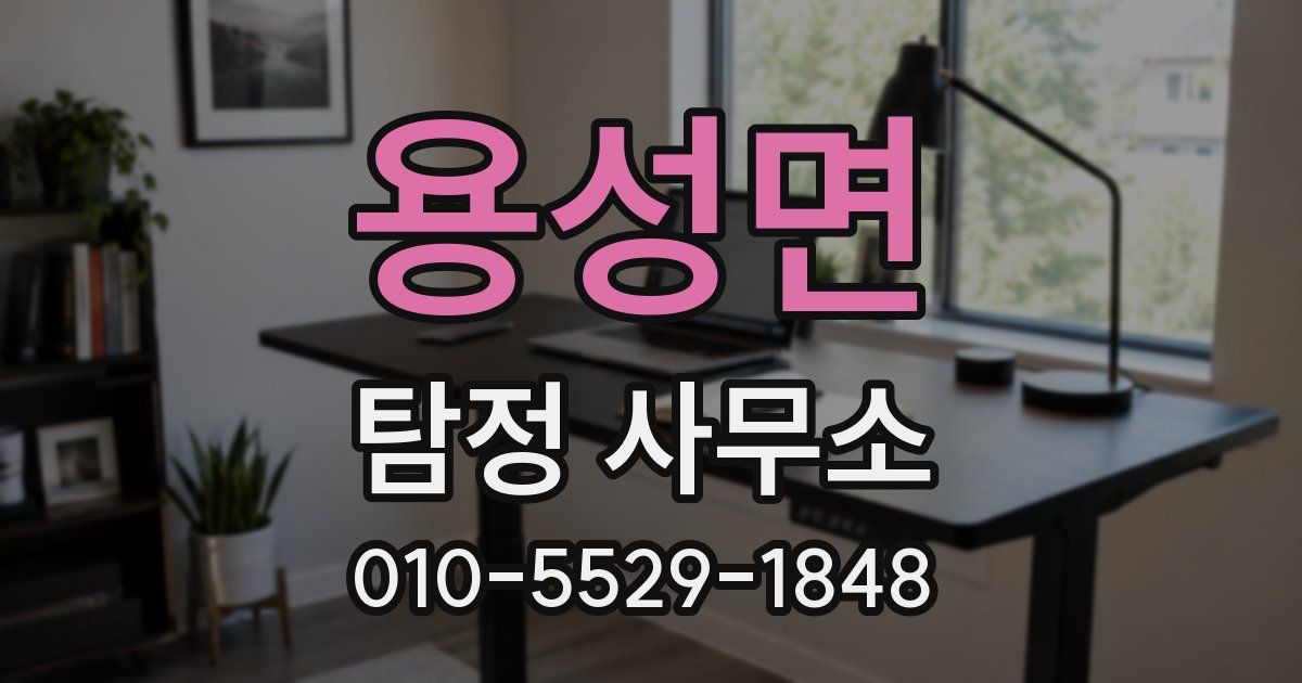 용성면 탐정 사무소