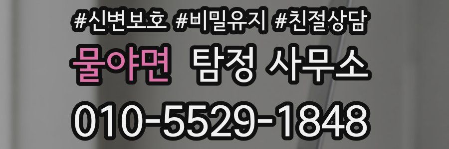 물야면 탐정 사무소