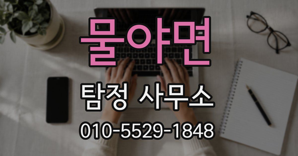 물야면 탐정 사무소