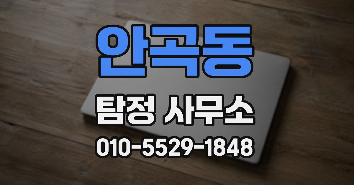 안곡동 탐정 사무소