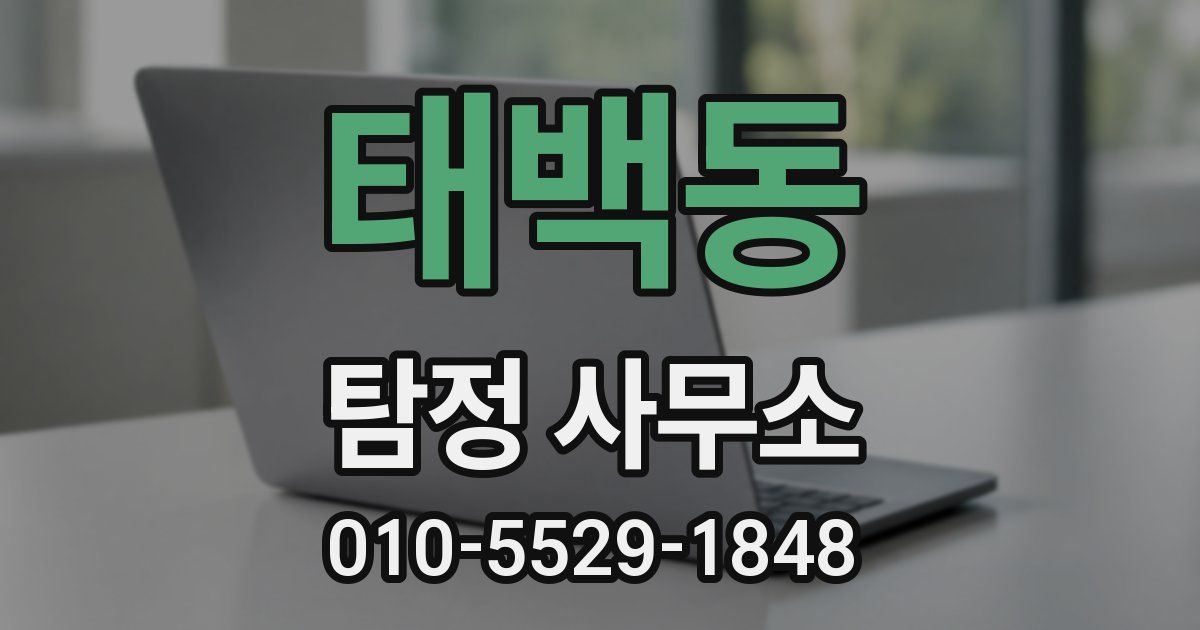 태백동 탐정 사무소