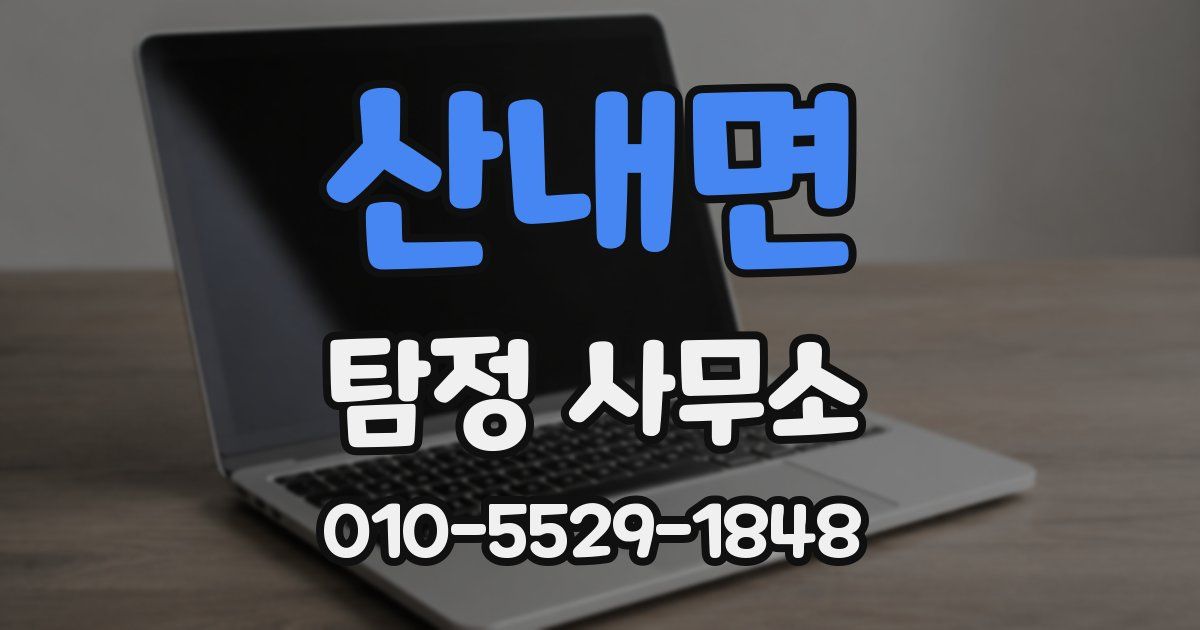 산내면 탐정 사무소