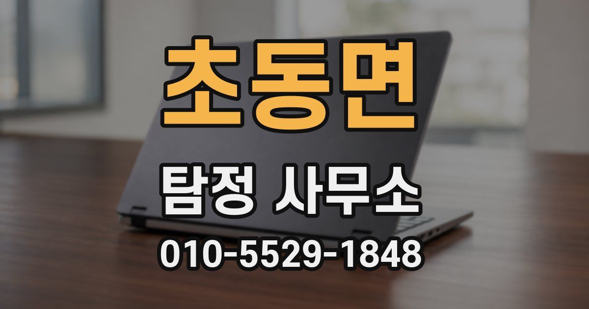 초동면 탐정 사무소