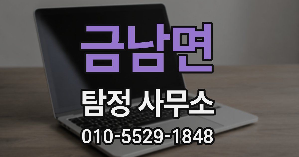 금남면 탐정 사무소