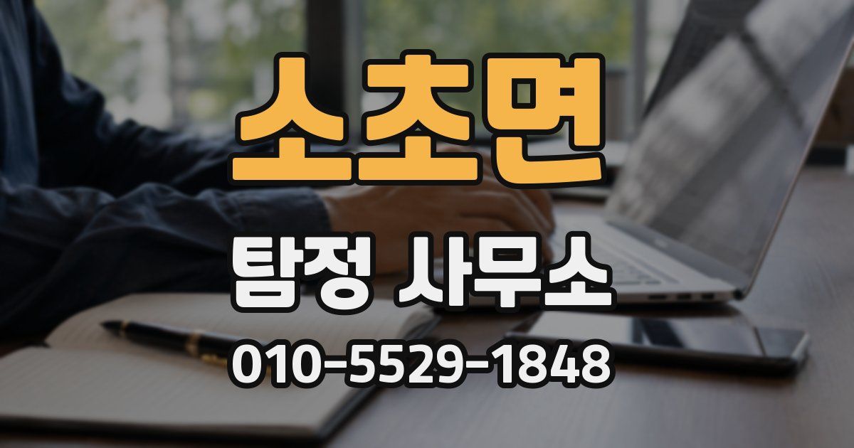 소초면 탐정 사무소