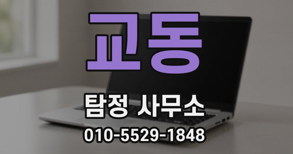 교동 탐정 사무소