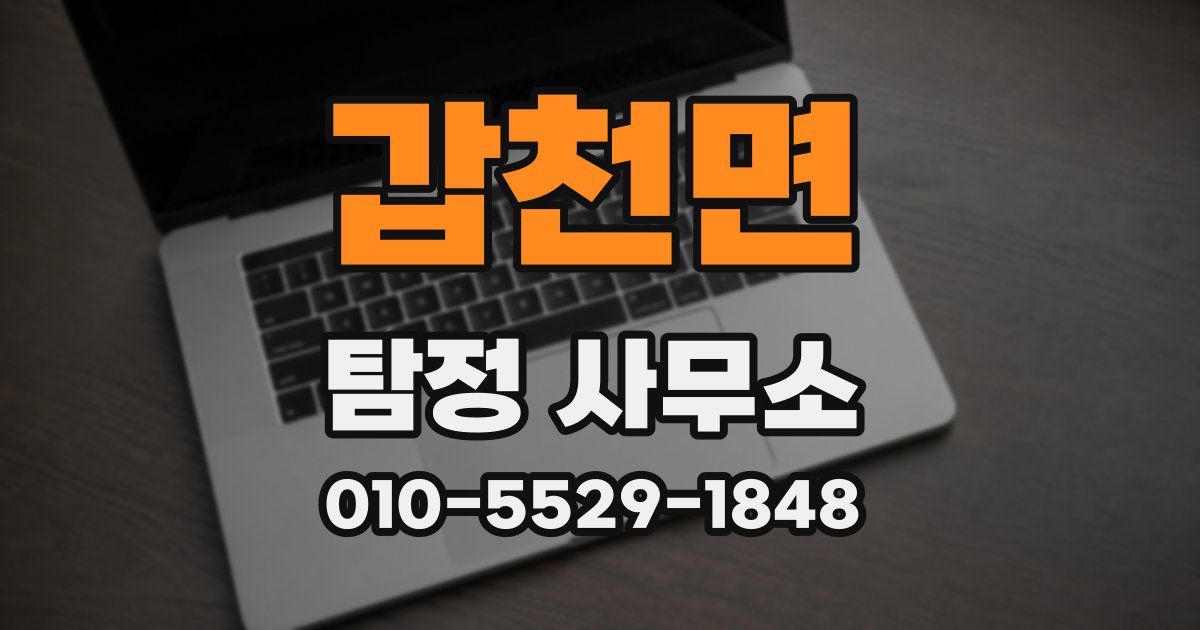갑천면 탐정 사무소