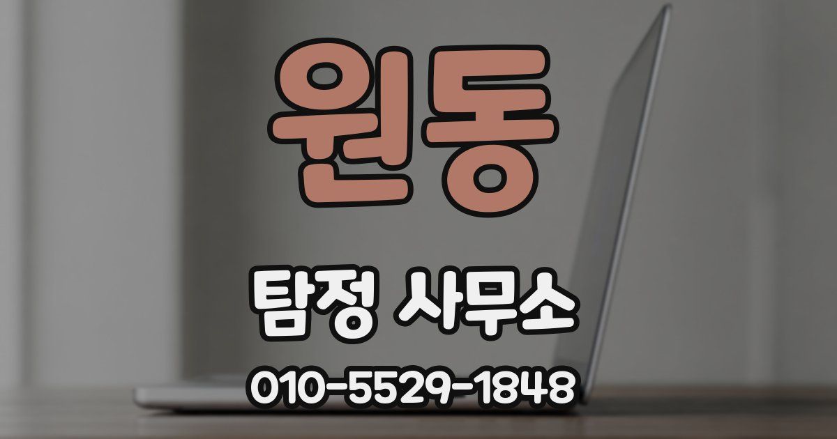 원동 탐정 사무소
