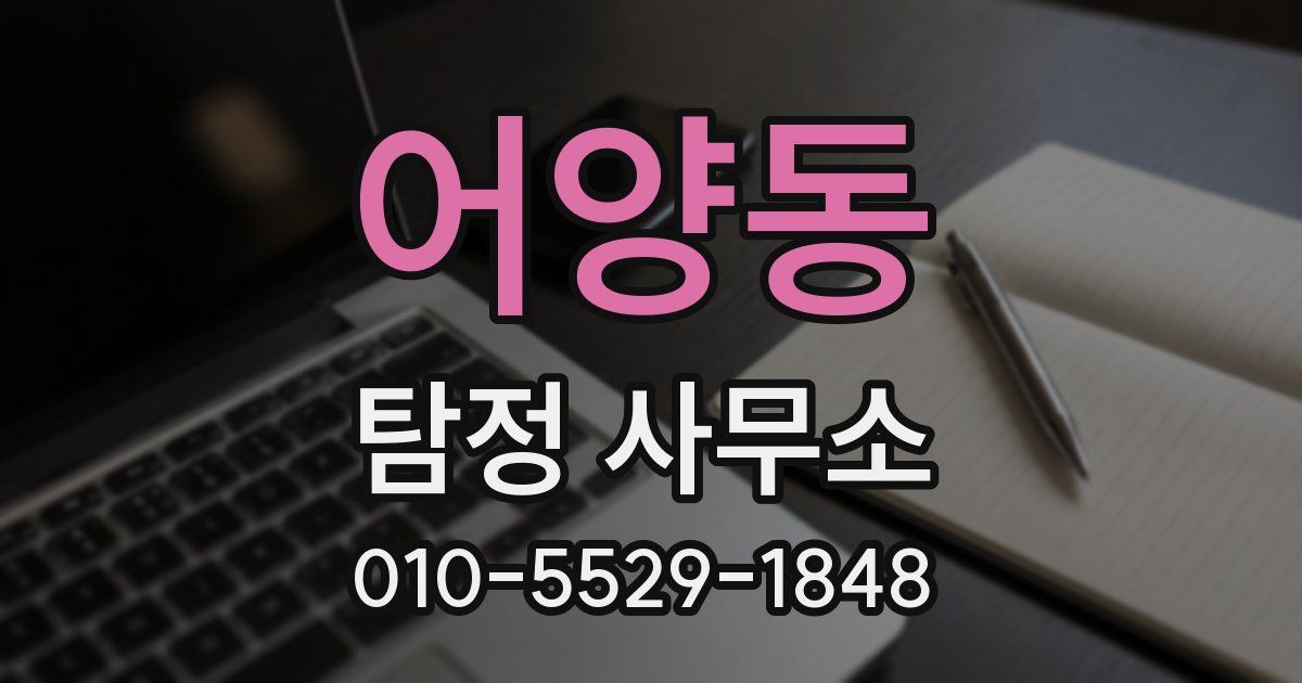 어양동 탐정 사무소