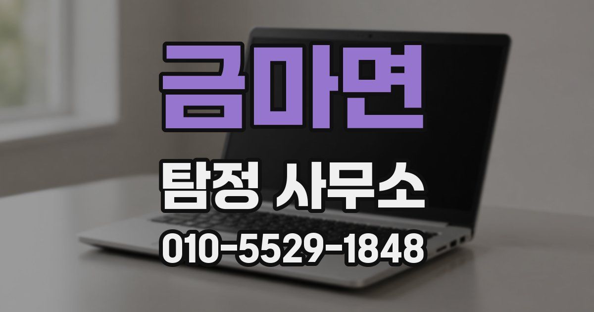 금마면 탐정 사무소