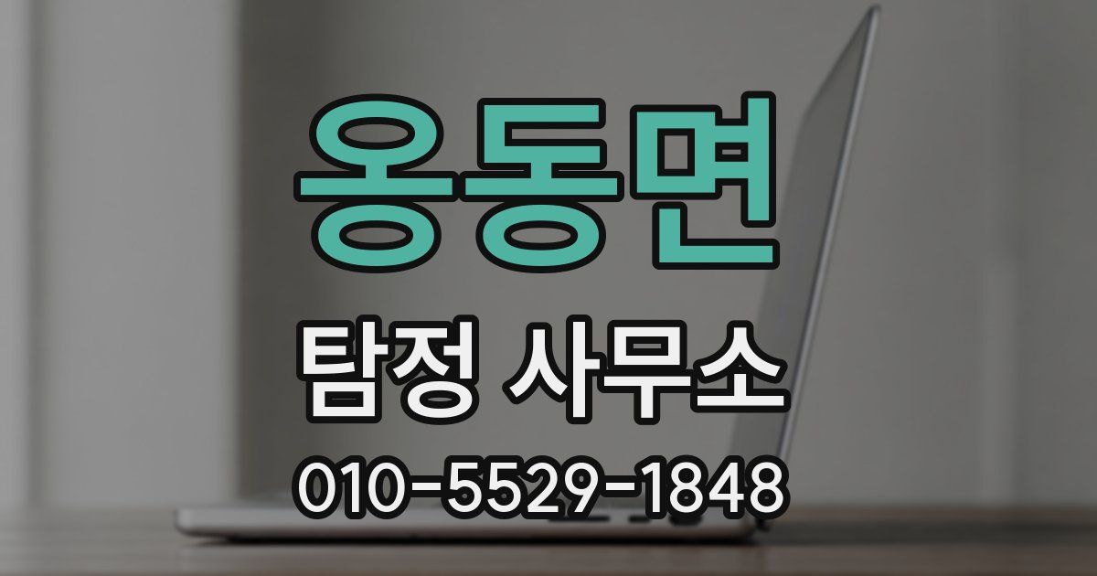 옹동면 탐정 사무소