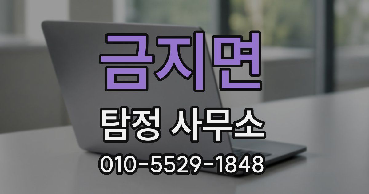 금지면 탐정 사무소