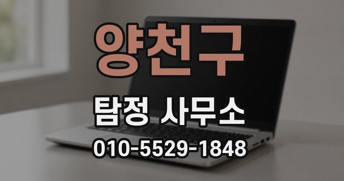 양천구 탐정 사무소