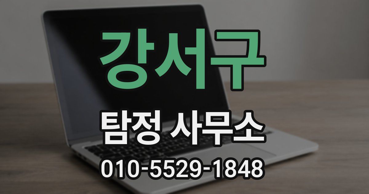 강서구 탐정 사무소