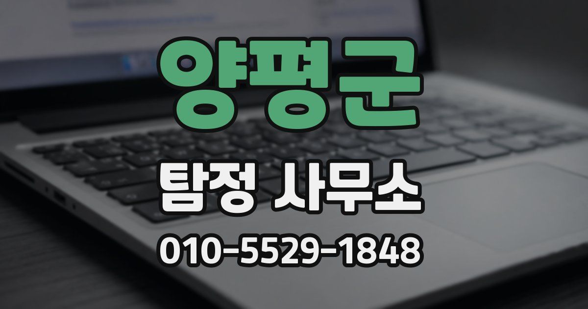 양평군 탐정 사무소
