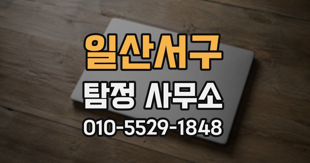 일산서구 탐정 사무소