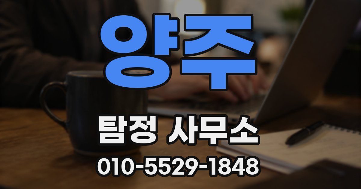 양주 탐정 사무소