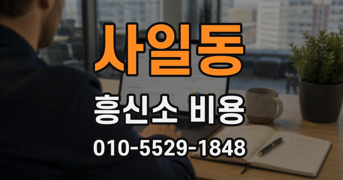사일동 흥신소 비용