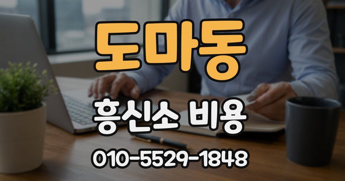 도마동 흥신소 비용